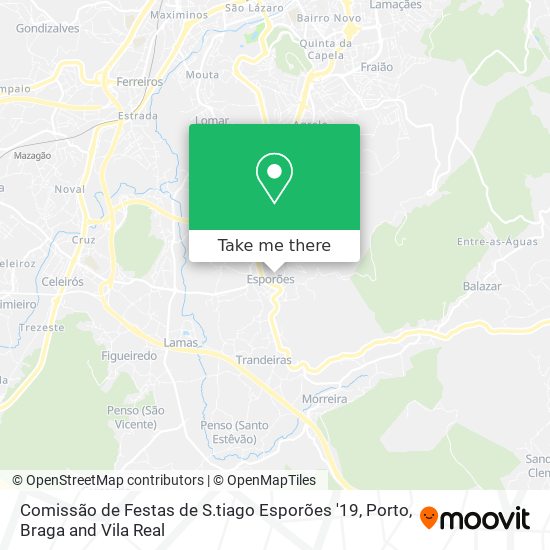 Comissão de Festas de S.tiago Esporões '19 map