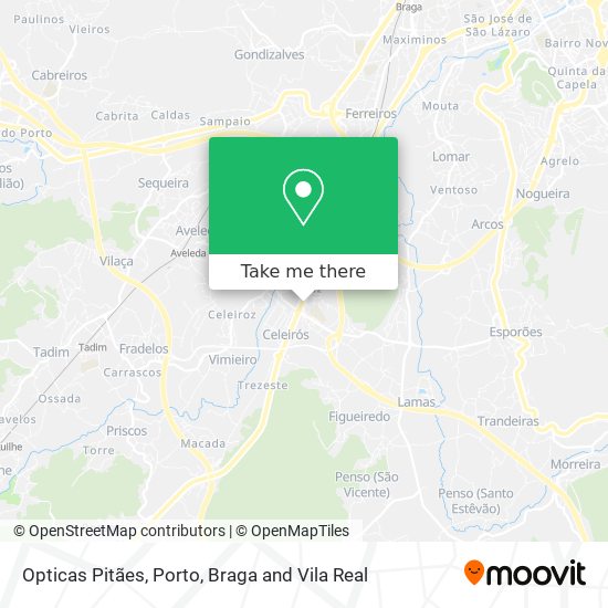 Opticas Pitães map