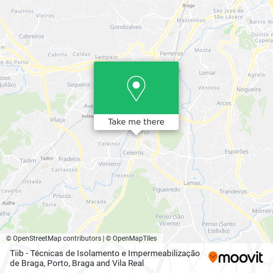 Tiib - Técnicas de Isolamento e Impermeabilização de Braga map