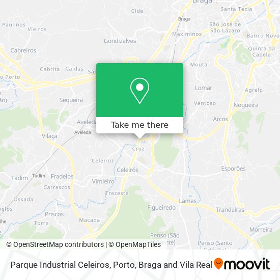 Parque Industrial Celeiros map