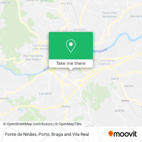 Fonte de Ninães mapa