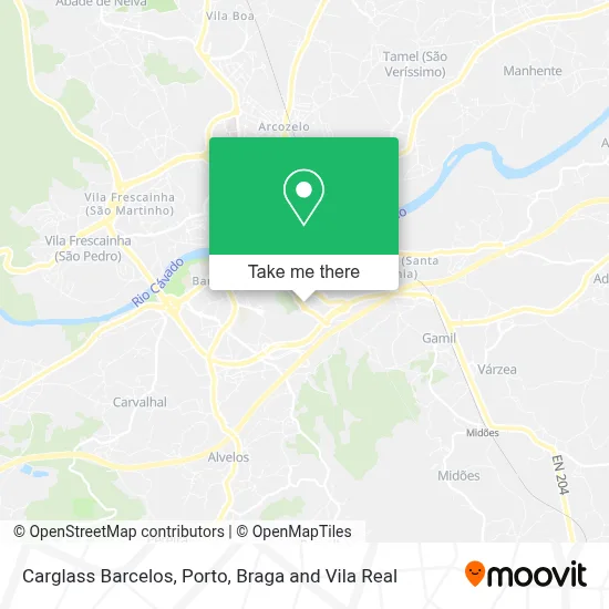 Carglass Barcelos map