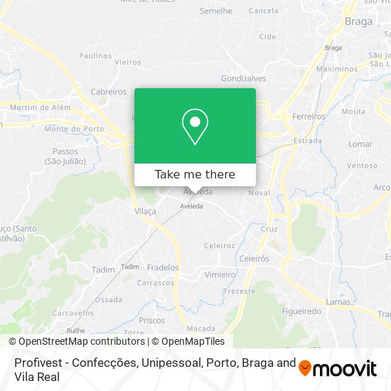 Profivest - Confecções, Unipessoal mapa