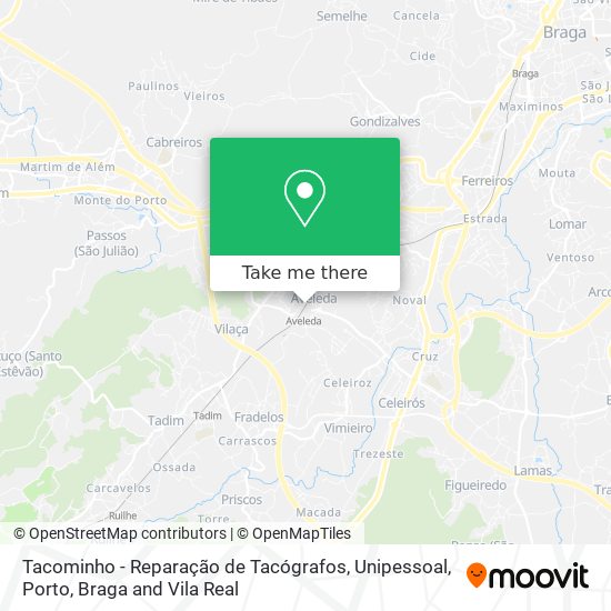 Tacominho - Reparação de Tacógrafos, Unipessoal map