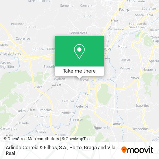 Arlindo Correia & Filhos, S.A. map