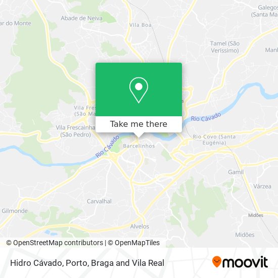 Hidro Cávado mapa