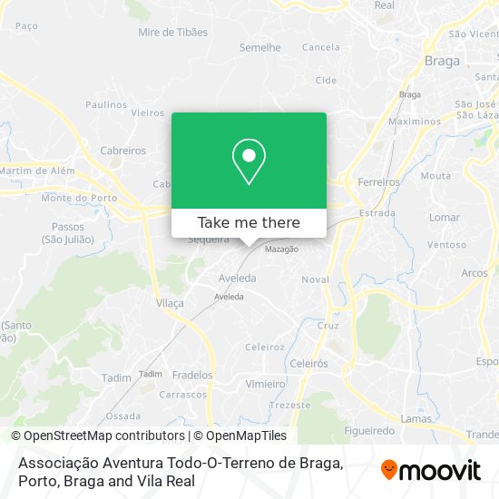 Associação Aventura Todo-O-Terreno de Braga mapa