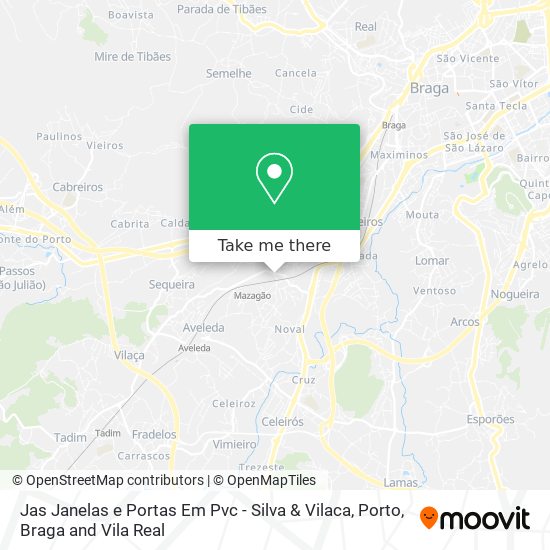 Jas Janelas e Portas Em Pvc - Silva & Vilaca map