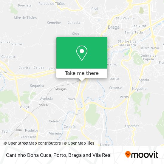 Cantinho Dona Cuca mapa
