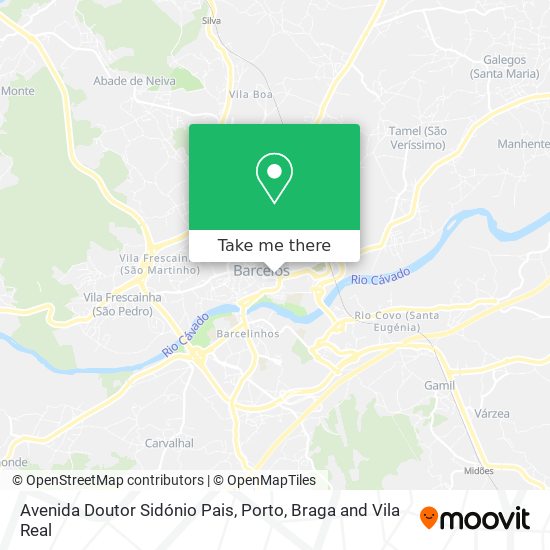 Avenida Doutor Sidónio Pais mapa