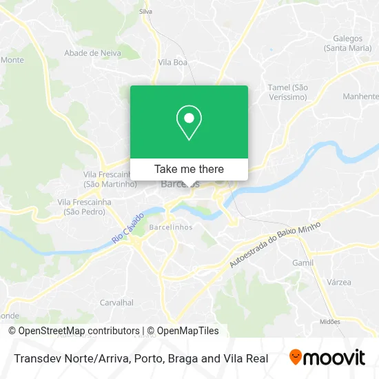 Transdev Norte/Arriva map