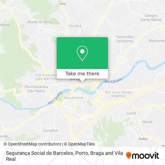 Segurança Social de Barcelos map