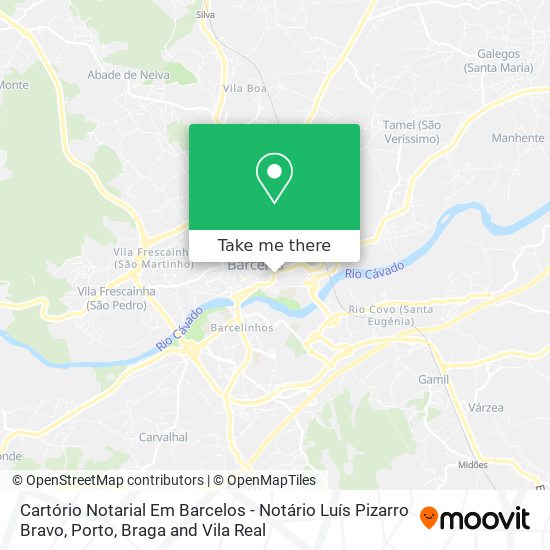 Cartório Notarial Em Barcelos - Notário Luís Pizarro Bravo map