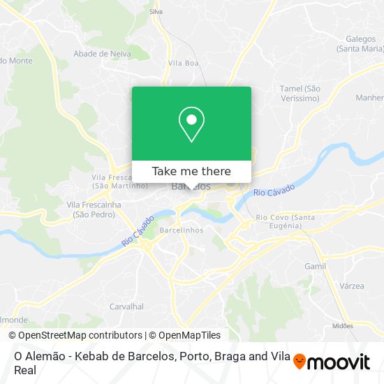 O Alemão - Kebab de Barcelos map