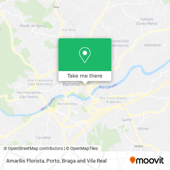 Amarílis Florista mapa