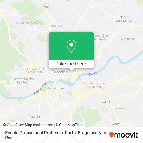 Escola Profissional Profitecla mapa