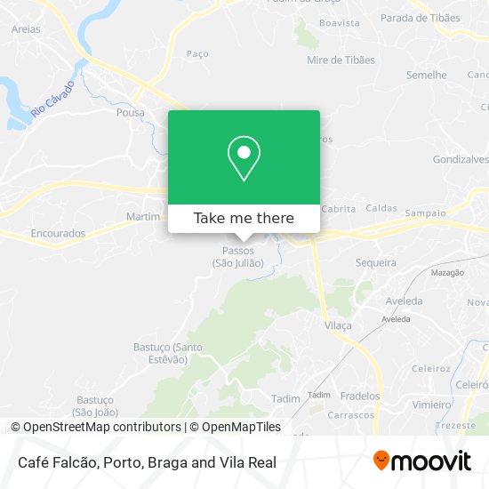 Café Falcão map