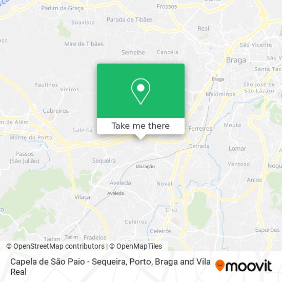 Capela de São Paio - Sequeira map