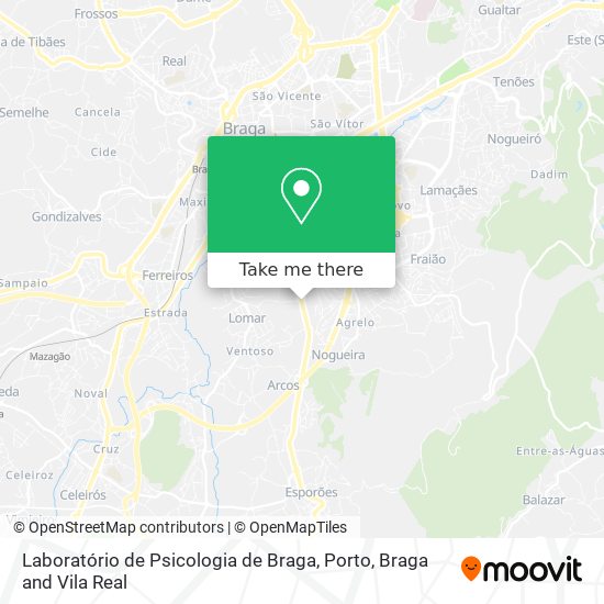 Laboratório de Psicologia de Braga map