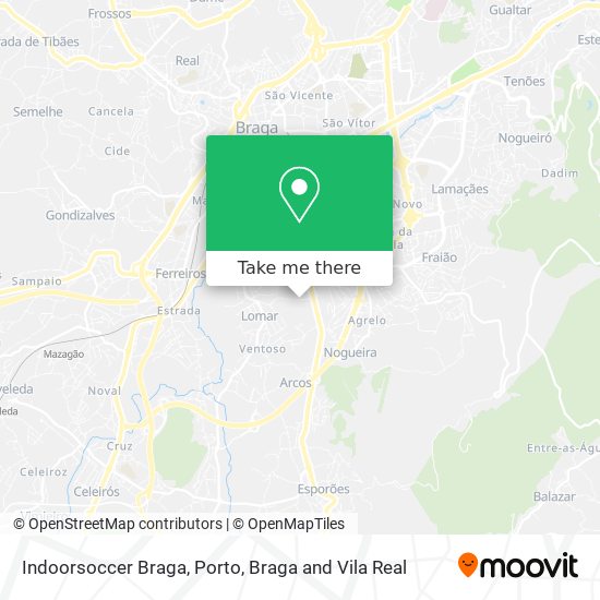 Indoorsoccer Braga map