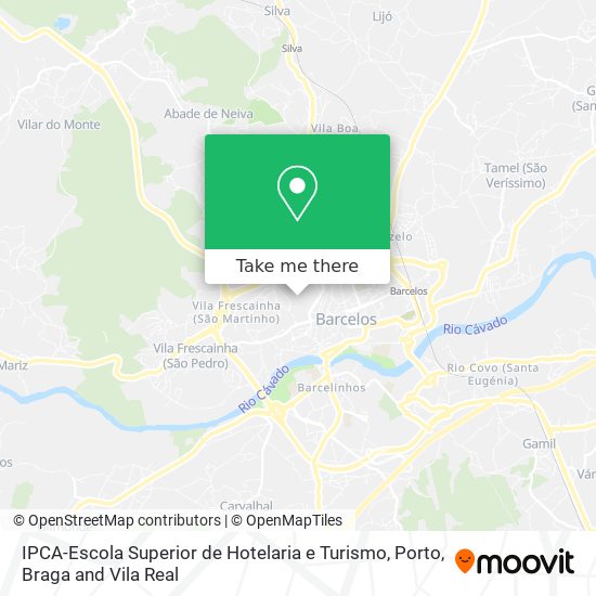 IPCA-Escola Superior de Hotelaria e Turismo mapa