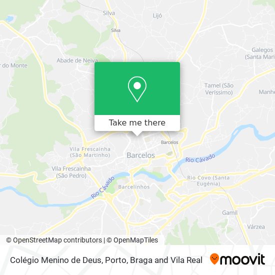 Colégio Menino de Deus mapa
