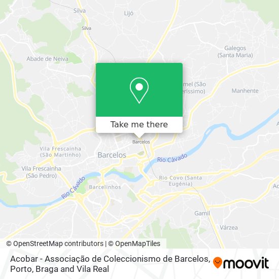 Acobar - Associação de Coleccionismo de Barcelos mapa