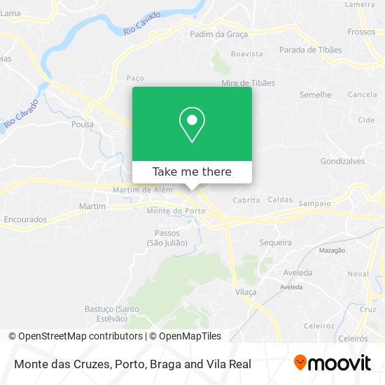 Monte das Cruzes map