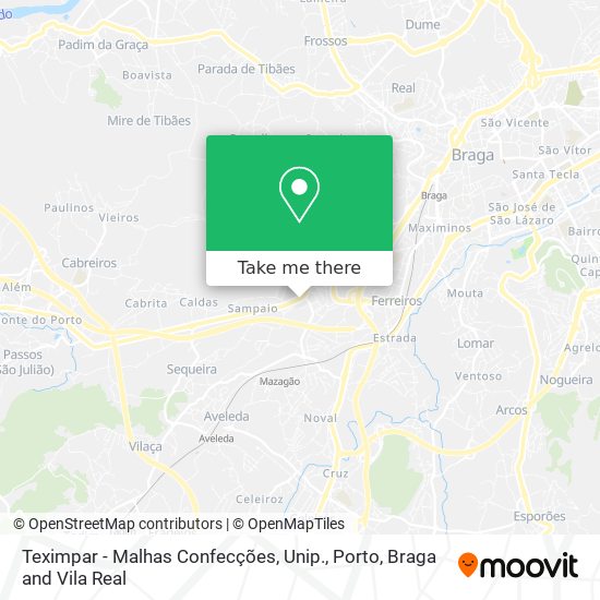 Teximpar - Malhas Confecções, Unip. mapa