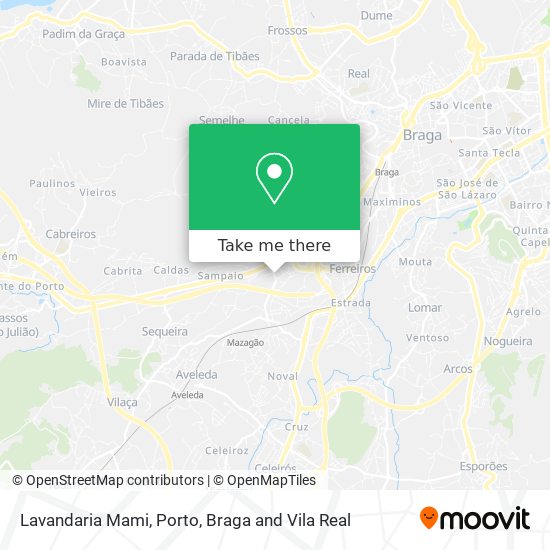 Lavandaria Mami map