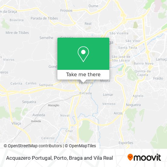 Acquazero Portugal map