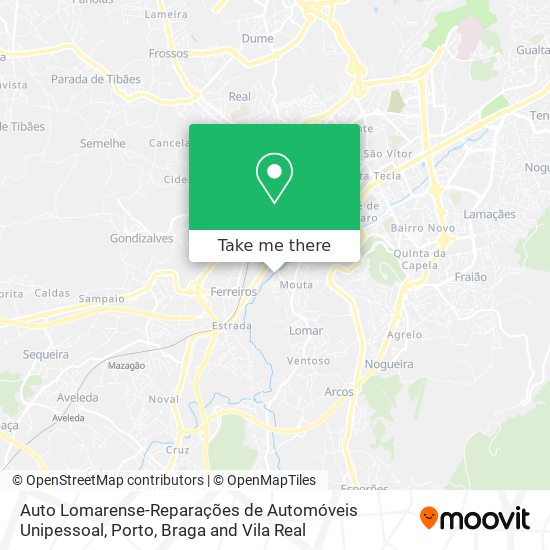 Auto Lomarense-Reparações de Automóveis Unipessoal mapa