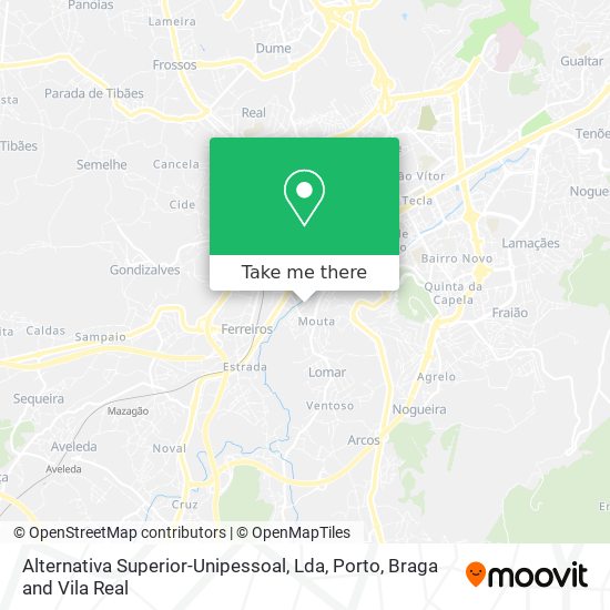 Alternativa Superior-Unipessoal, Lda mapa