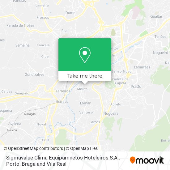 Sigmavalue Clima Equipamnetos Hoteleiros S.A. mapa