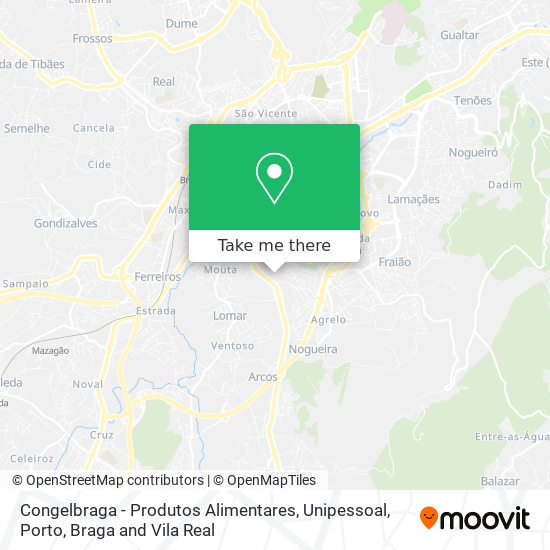 Congelbraga - Produtos Alimentares, Unipessoal mapa