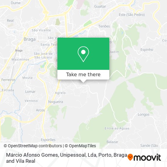 Márcio Afonso Gomes, Unipessoal, Lda mapa