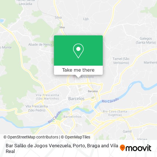 Bar Salão de Jogos Venezuela mapa