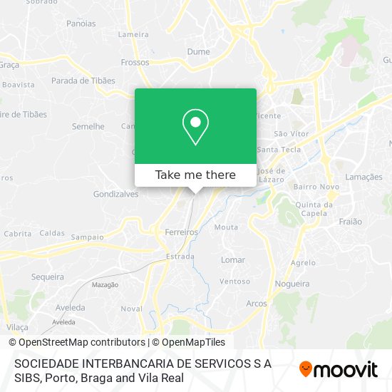 SOCIEDADE INTERBANCARIA DE SERVICOS S A SIBS map