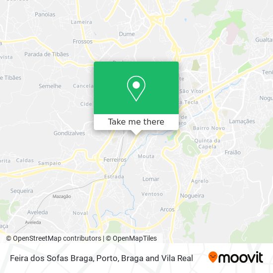 Feira dos Sofas Braga mapa