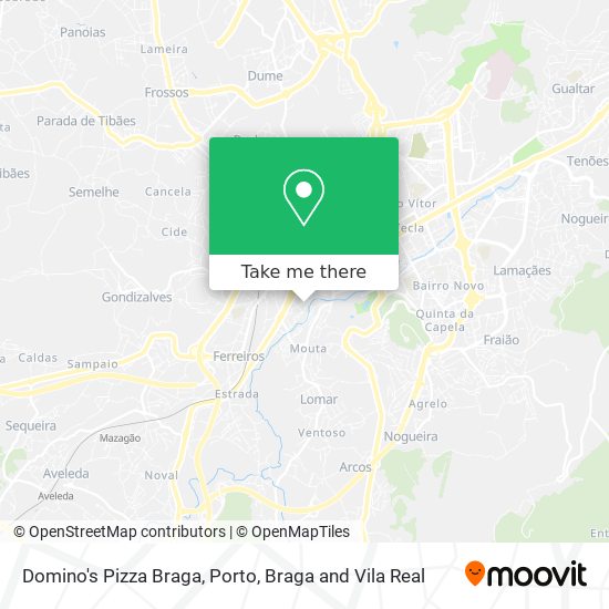 Domino's Pizza Braga mapa