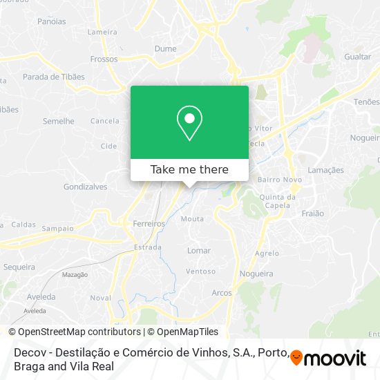 Decov - Destilação e Comércio de Vinhos, S.A. map