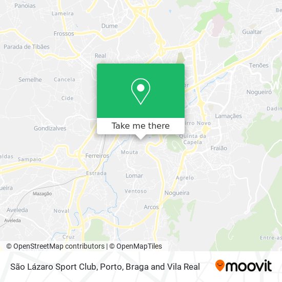 São Lázaro Sport Club map