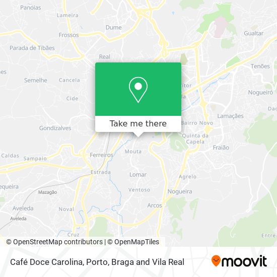 Café Doce Carolina mapa