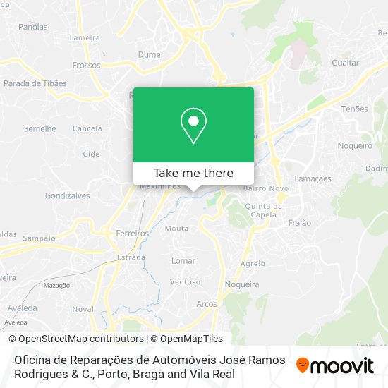 Oficina de Reparações de Automóveis José Ramos Rodrigues & C. map