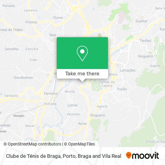 Clube de Ténis de Braga map