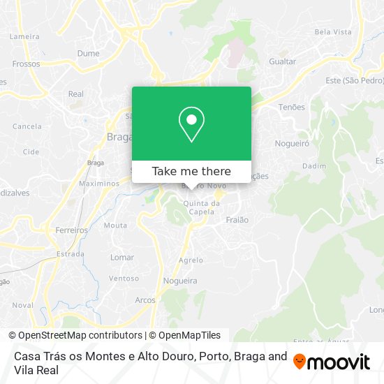 Casa Trás os Montes e Alto Douro map