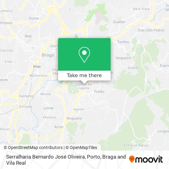 Serralharia Bernardo José Oliveira map