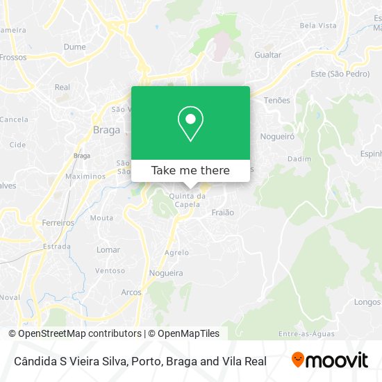 Cândida S Vieira Silva mapa