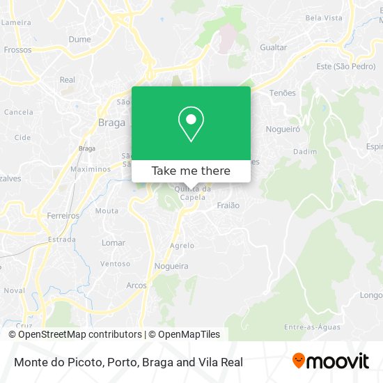 Monte do Picoto map