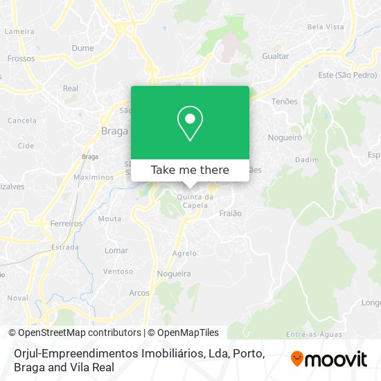 Orjul-Empreendimentos Imobiliários, Lda map